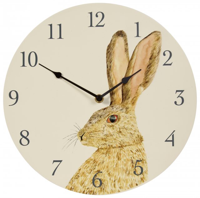 OUTSIDIN Smart Garden Hare Wall Clock 12"