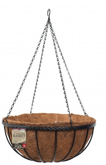 SMARTGAR Saxon Hanging Basket 14"