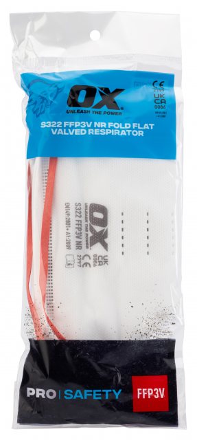 Ox Tools Ox Fold Flat Valved Respirator S322 FFP3V