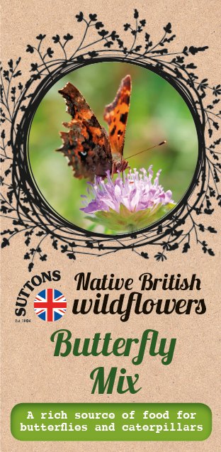 SUTTONS Suttons Wildflower Butterfly Mix Seeds