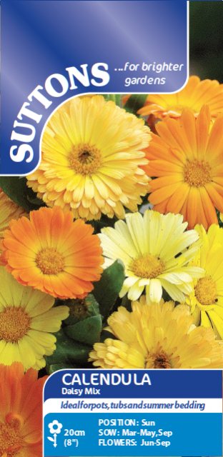 SUTTONS Suttons Calendula Daisy Mix Seeds