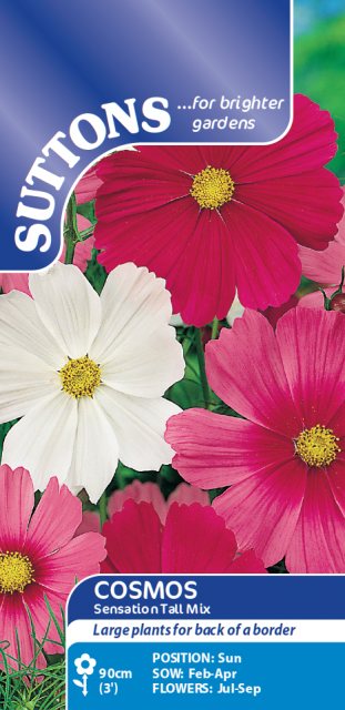 SUTTONS Suttons Cosmos Sensation Tall Mix Seeds