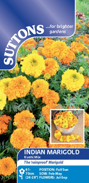 SUTTONS Suttons Indian Marigold Kushi Mix Seeds