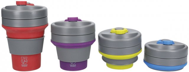 Colourworks Brights Silicone Collapsible Travel Mug 350ml