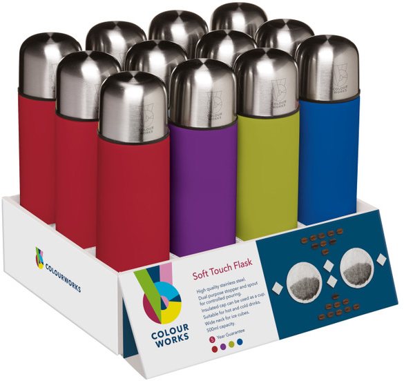 Colourworks Stainless Steel 500ml Vacuum Flask