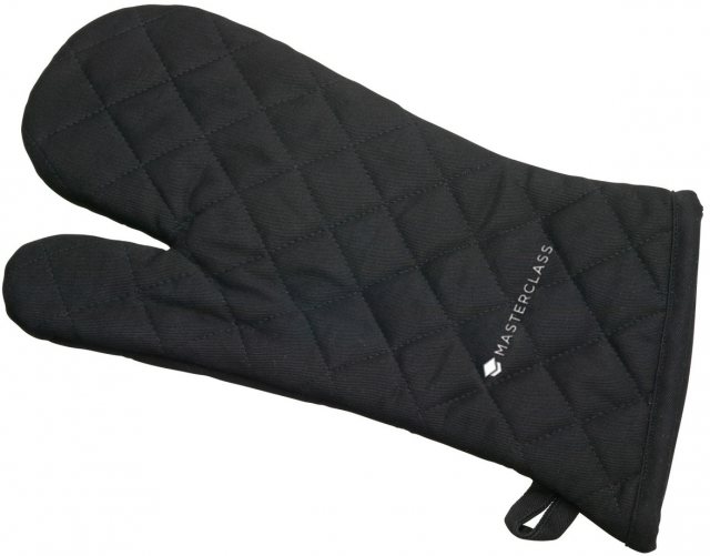 MASTERCL Master Class Deluxe Professional Black Single Oven Glove