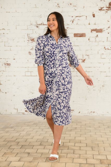 Lighthouse   Lighthouse Aoife Dress Indigo Daisy Size 20