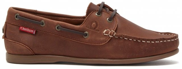 Chatham Chatham Ladies Deck Shoe Penang Dark Tan