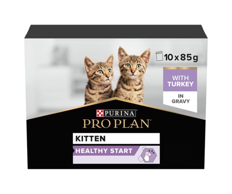 PROPLAN Pro Plan Nutrisavour Kitten Healthy Start Turkey 10 x 85g