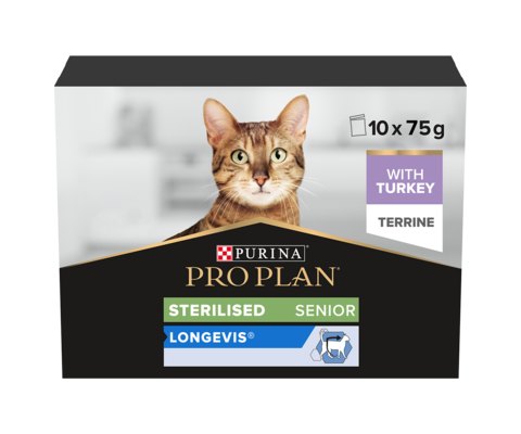 PROPLAN Pro Plan Nutrisavour Senior Sterilised Turkey 10 x 75g