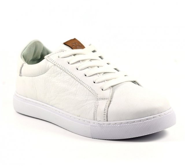 Lazy Dogz Lazy Dogz Piper Leather Trainer White