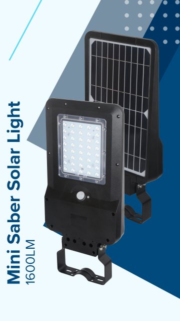 JFC Mini Saber Solar Floodlight 15w