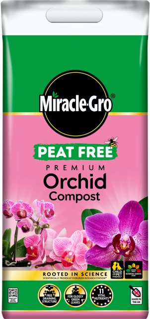 MIRACLE Miracle Gro Peat Free Orchid Compost 10L