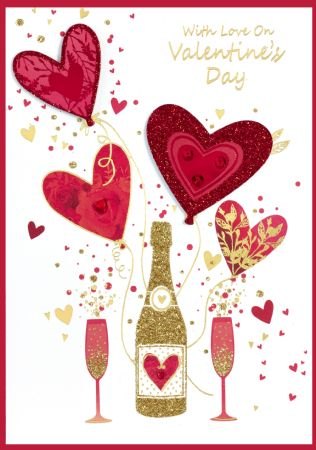 Isabel's Garden Valentine's Card Prosecco