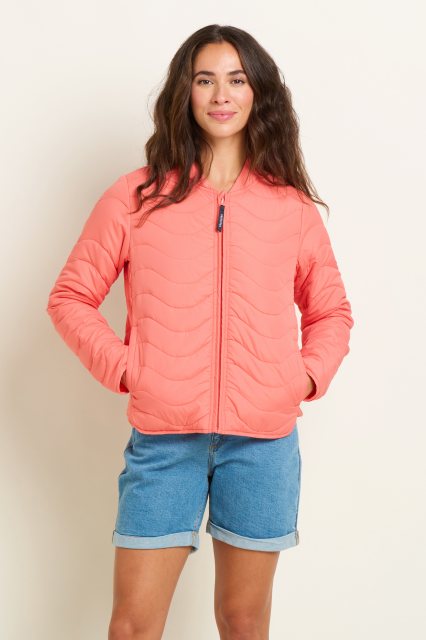 Brakeburn Brakeburn Wave Quilt Jacket Coral