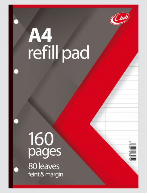 JADE Club A4 Refill Pad 160 Pages
