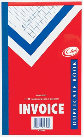 JADE Club Duplicate Invoice Book