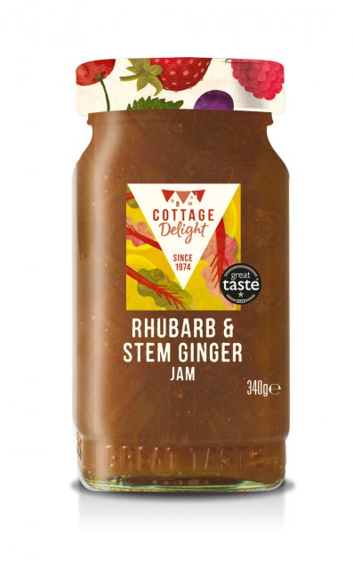 Cottage Delight Cottage Delight Rhubarb & Stem Ginger Jam 340g