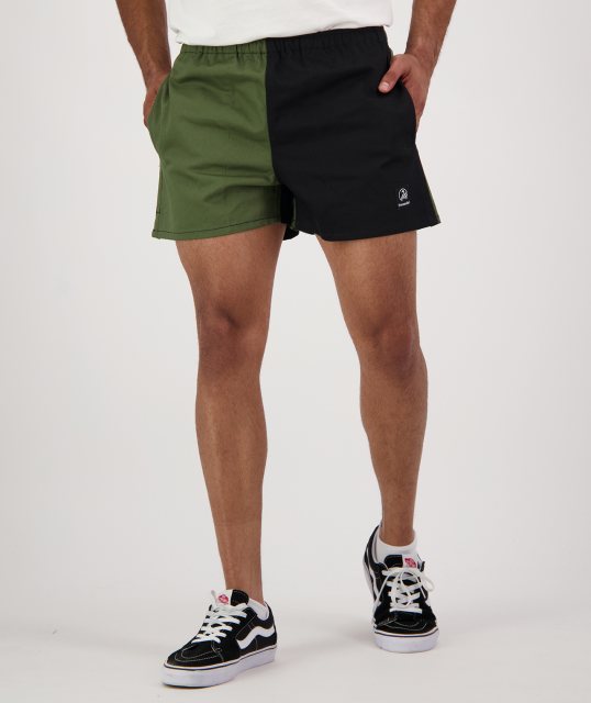 Swanndri Swanndri Harlequin Rugby Short Green/Black