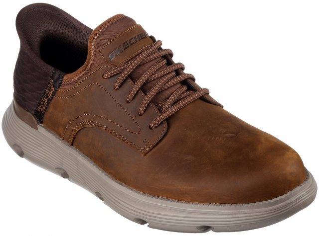 Skechers Skechers Garza Gervin Oxford Trainer Dark Brown