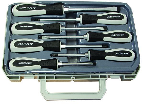 Jefferson Tools Jefferson Hammer Through Screwdriver Set 7 Piece