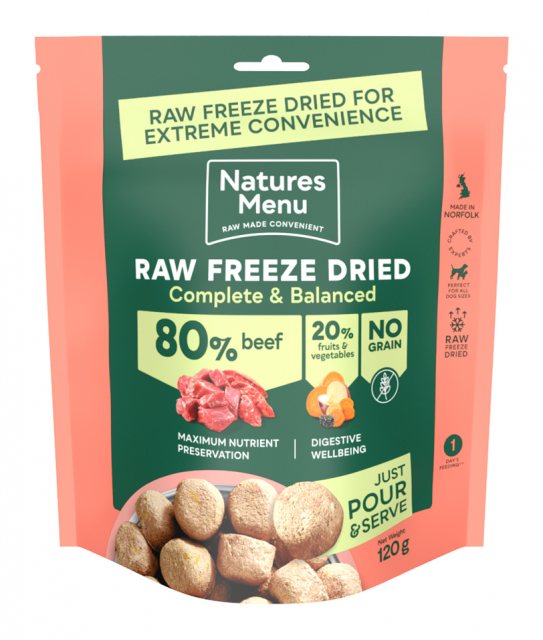 NATURES Natures Menu Raw Freeze Dried Beef