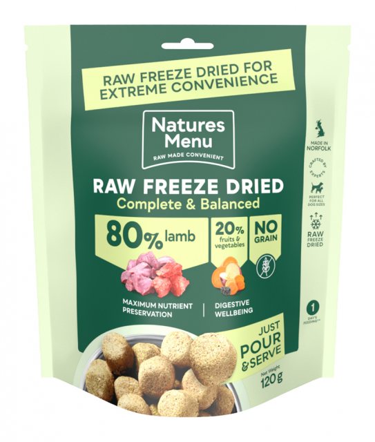 NATURES Natures Menu Raw Freeze Dried Lamb