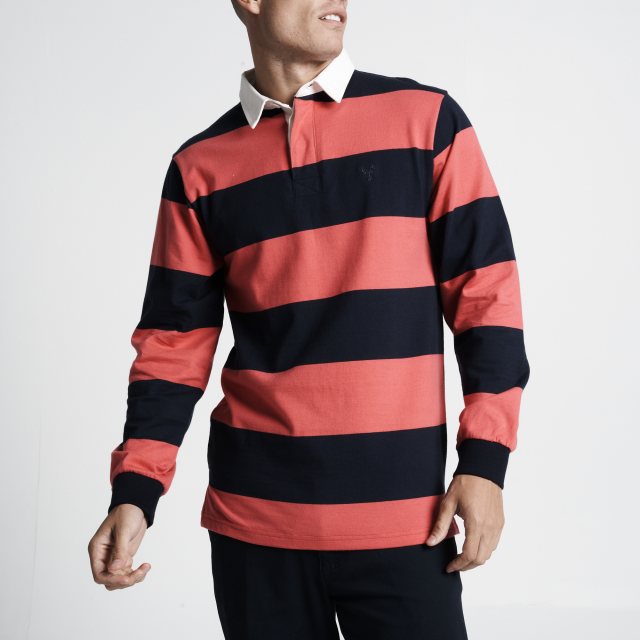 Carabou Carabou Rugby Shirt Red/Navy
