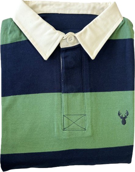 Carabou Carabou Rugby Shirt Green/Navy Size XL