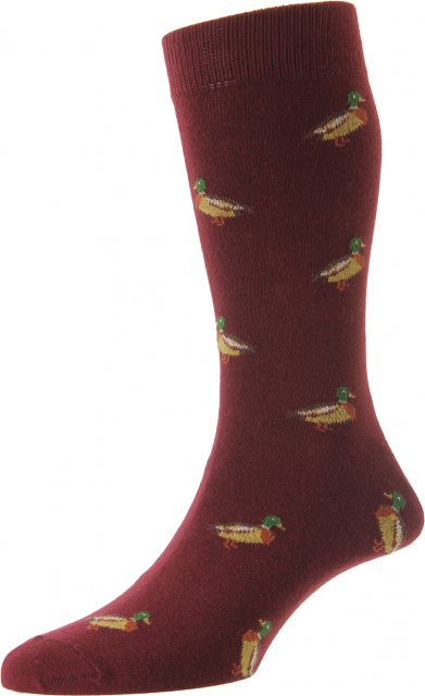 Bisley Workwear Bisley Duck Sock Burgundy Size 6-11