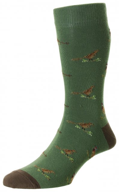 Bisley Workwear Bisley Pheasant Sock Green Size 6-11