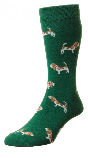 Bisley Workwear Bisley Hound Sock Green Size 6-11