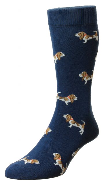 Bisley Workwear Bisley Hound Sock Navy Size 6-11