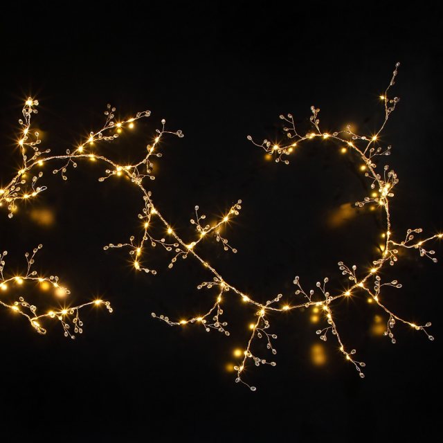 Noma Light Up Gold Garland Warm White 1.8m 84 LED