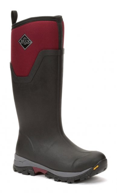 Muck Boot Muck Boots Arctic Ice Tall Wellington Black/Maroon