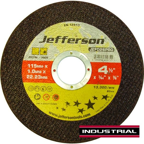 Jefferson Tools Jefferson Inox Cutting Disc 4.5" x 1mm