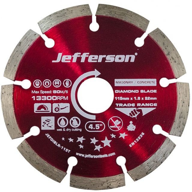 Jefferson Tools Jefferson General Purpose Diamond Blade 115mm