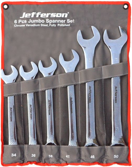 Jefferson Tools Jefferson Jumbo Spanner Set 6 Piece