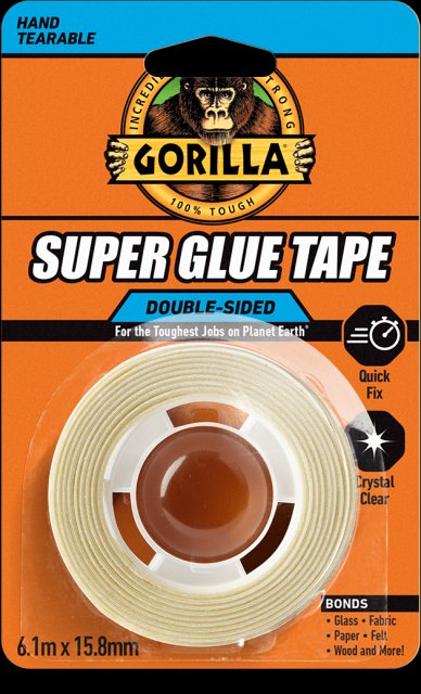 Gorilla Glue Gorila Superglue Tape Clear 6.1m