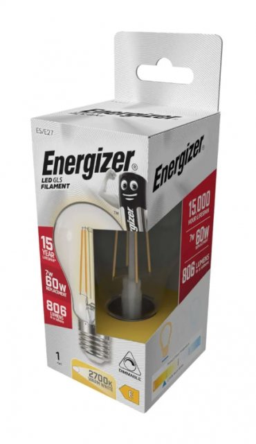 Energizer Energizer LED ES filament Bulb Clear 60w