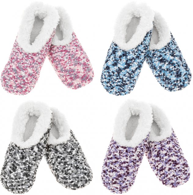 Snoozies Snoozies Popcorn Stitch Slipper Sock Assorted