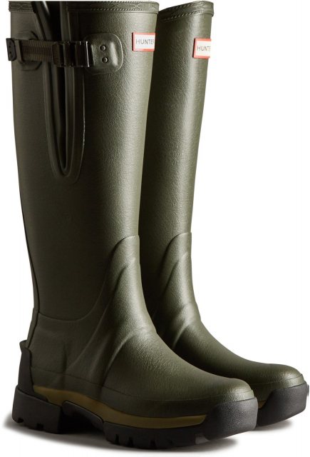 Hunter Hunter Balmoral Adjustable Neoprene Lined Wellington Olive