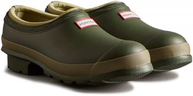 Hunter Hunter Gardener Clogs Dark Olive/Clay