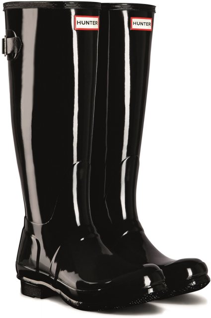 Hunter Hunter Tall Back Adjustable Gloss Wellington Black