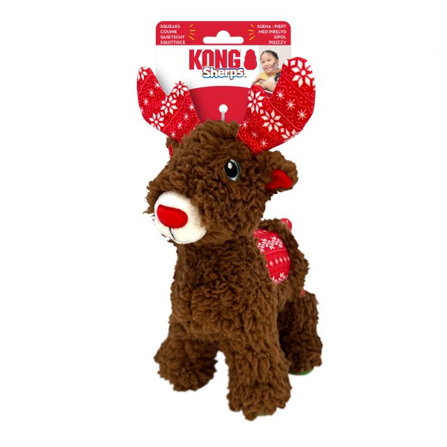 KONG Kong Holiday Sherps Reindeer M