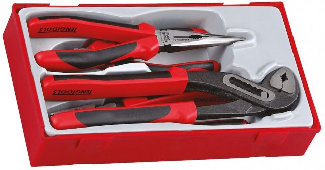 Teng Tools Teng Tools TPR Grip Plier Set 4 Piece