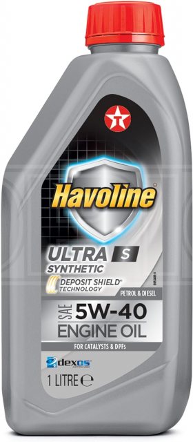 Texaco Havoline Ultra S 5w/40 Engine Oil 1L