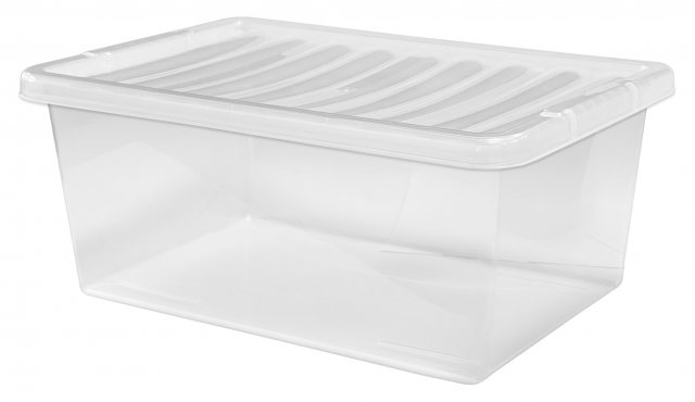 Clear Storage Box & Lid 12L