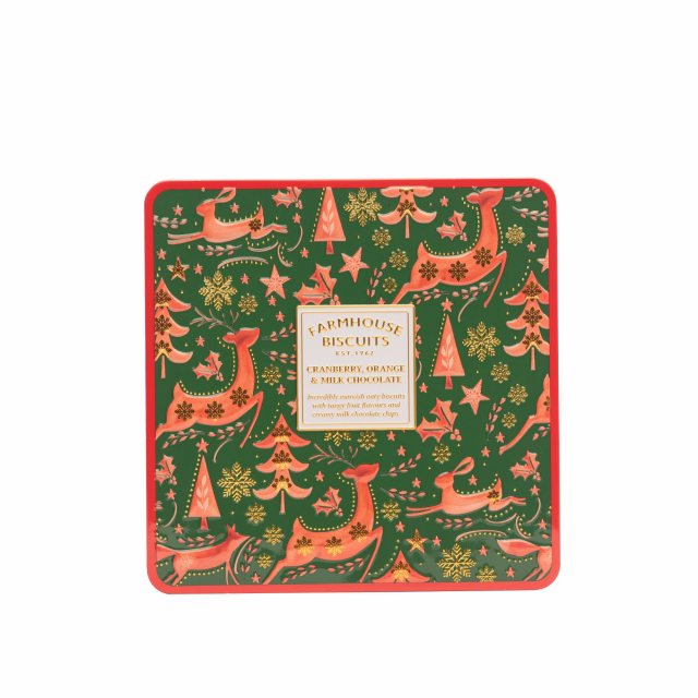 Farmhouse Biscuits Cranberry, Orange & Milk Chocolates Biscuit Tin 250g