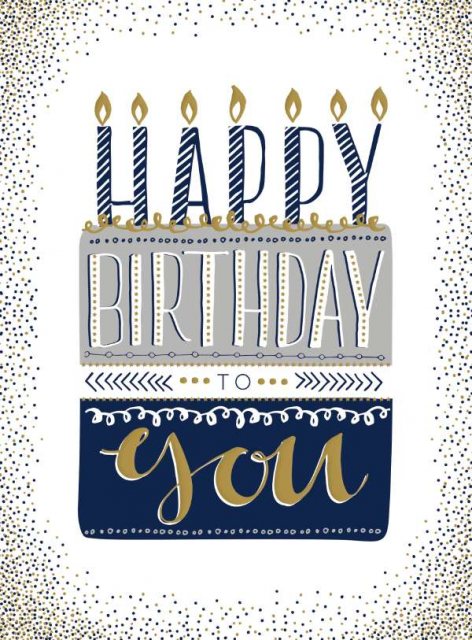 Cake & Candles Birthday Card